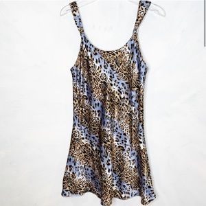 Ashley Stewart Intimates Animal Print Slip Dress